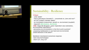 Resilience, Insularity and development policies - a view from near islands- 1/3